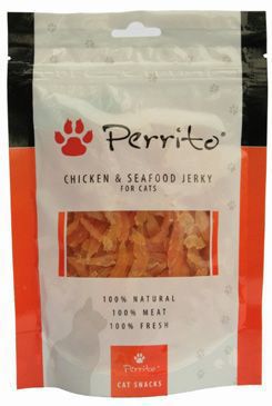 Perrito Chicken&Seafood jerky pre mačky 100g