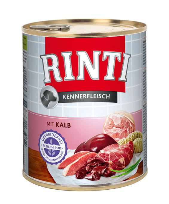 Rinti Dog teľacia konzerva 800g