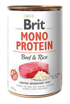 Brit Dog Cons Mono Protein Beef & Brown Rice 400g