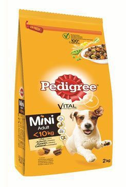 Pedigree Dry Adult Mini hydina a zelenina 2kg