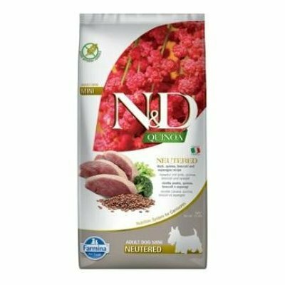 N&D Quinoa DOG Neutered Mini Duck&Broccoli&Asp. 7kg