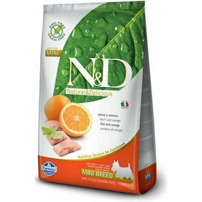 N&D Grain Free DOG Adult Mini Fish & Orange 7kg