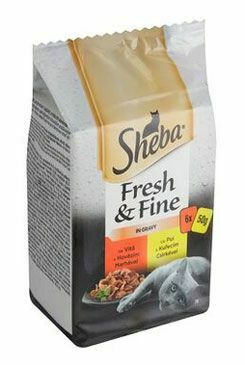 Sheba kapsička Fresh&Fine kuracie a hovädzie mäso 6x50g