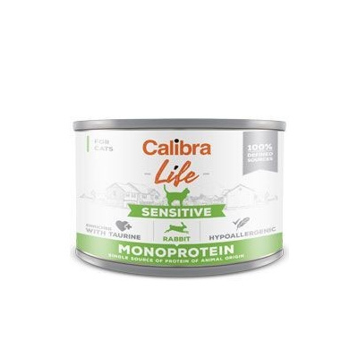 Calibra Cat Life cons.Sensitive Rabbit 200g