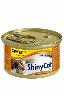 Gimpet cat cons. ShinyCat kuracie mäso+papája 70g