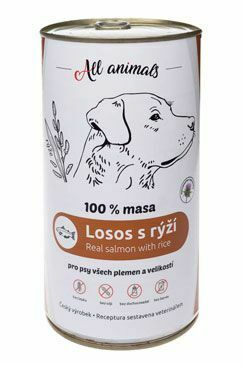 All Animals DOG losos mletý s ryžou 1200g