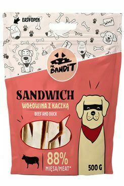 VetExpert Mr.Bandit poch.SANDWICH hovädzie a kačacie mäso 500g