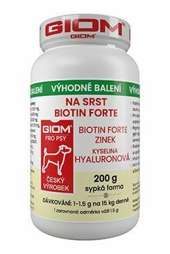 Giom S dog Na srsť Biotín FORTE 200g plv