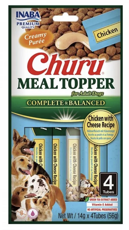 Churu Dog Meal Topper Chicken with Cheese Recipe 4x14g