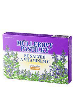 Dr.Muller Pharma Pastilky so šalviou a vit.C 24ks