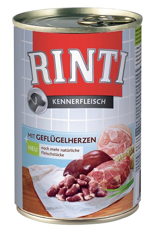 Rinti Dog hydinové srdiečka v konzerve 400g