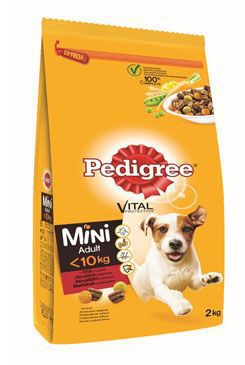 Pedigree Dry Adult Mini hovädzie so zeleninou 2kg