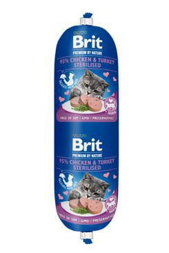 Brit Premium Cat by Nature Klobása Ch&T Sterilizovaná180g