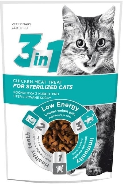 Pet+ 3v1 cat STERILISED 1kg