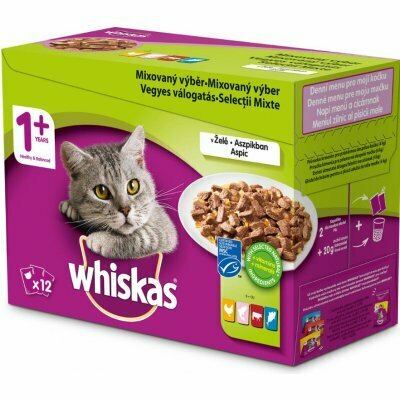 Whiskas kapsička Zmiešaný výber v šťave 12x100g