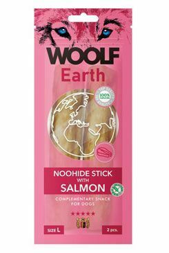 Woolf pochúťka Earth NOOHIDE L Sticks with Salmon 85g