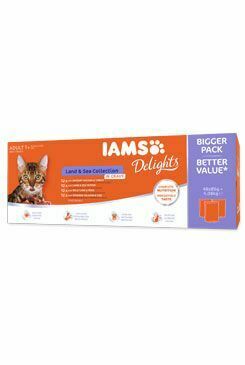 Iams Cat mix mäso v omáčke multipack 4080g