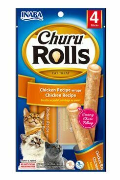 Churu Cat Rolls Kuracie wrapy a kurací krém 4x10g