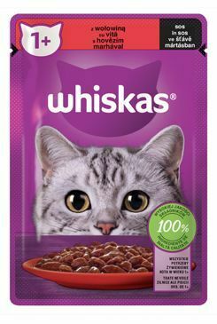 Kapsuly Whiskas. Hovädzie jadro v šťave 85g