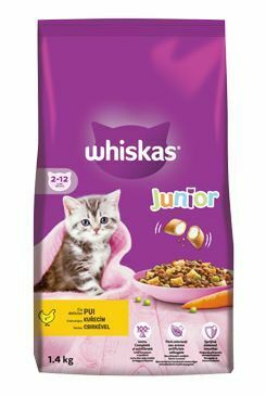 Whiskas Dry Junior s kuracím mäsom 1,4kg