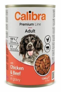 Calibra Dog Premium Cons. with Chicken&Beef 1240g