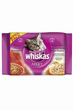 Whiskas kapsička Menu v smotanovej omáčke 4x100g