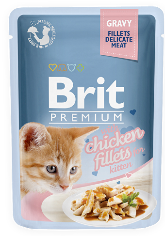 Brit Premium Cat D Fillets in Gravy for Kitten 85g