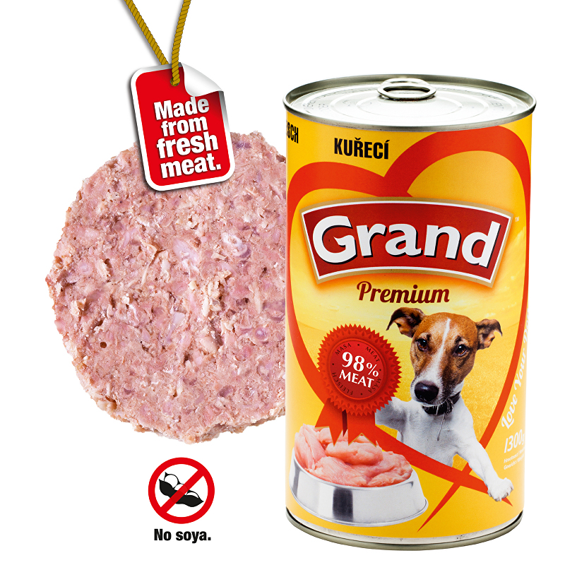 GRAND konz. pes hydinový 1300g