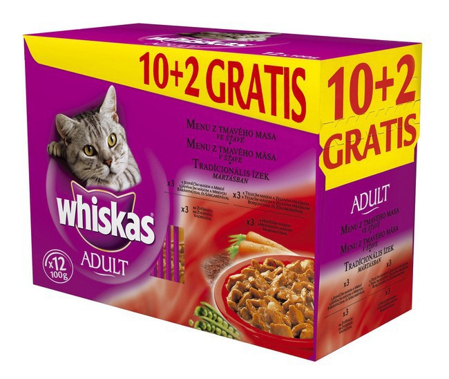 Whiskas kapsička na tmavé mäso 12x100g