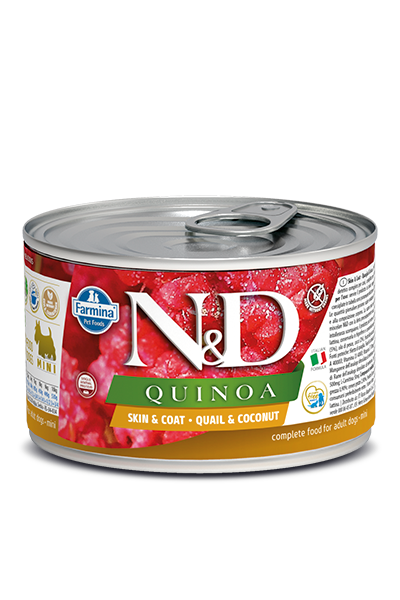 N&D DOG QUINOA Quail & Coconut Mini 140g