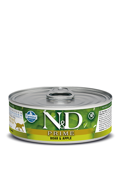 N&D CAT PRIME Adult Boar & Apple 80g