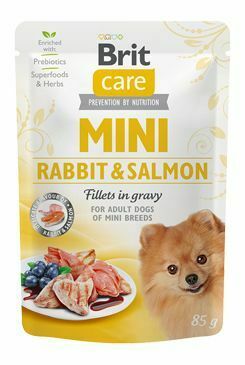 Brit Care Dog Mini Rabbit&Salmon fillets in gravy 85g