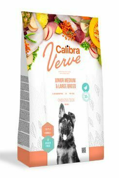 Calibra Dog Verve GF Junior M&L Chicken & Duck 2kg