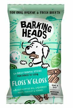 BARKING HEADS Treats Floss'n' Gloss Medium Breed 150g