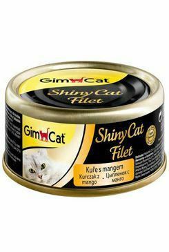 Gimpet cat cons. ShinyCat kuracie filé s mangom 70g