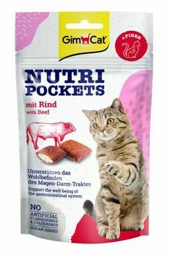 Gimcat Nutri Pockets s hovädzím mäsom 60 g