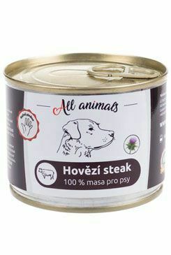 Všetky zvieratá DOG hovädzí steak 200g