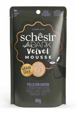 Schesir Mačacie kapsičky After Dark Velv.Mousse kuracie/kačacie80g