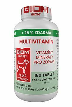 Giom S dog Multivitamín 180 tbl+25% zadarmo