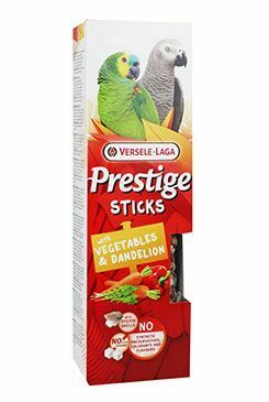 VL Prestige Tyčinky pre veľké papagáje Veg.&Dand.2x70g