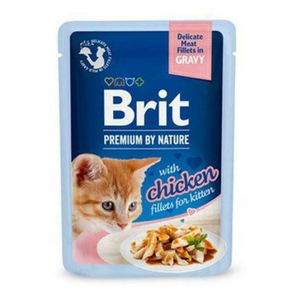 Brit Premium Cat D filé v omáčke pre mačky 85g