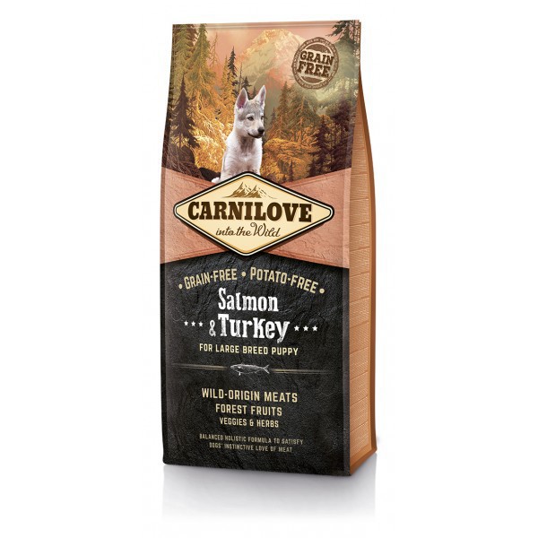 Carnilove Dog Salmon & Turkey for LB Puppies 1,5kg