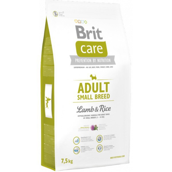 Brit Care Dog Adult Small Breed Lamb & Rice 7,5kg