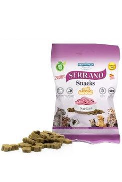 Serrano Snack pre mačky-Sardine-AntiHairball 50g