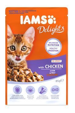 Iams Cat Kitten Chicken in sauce bag 85g