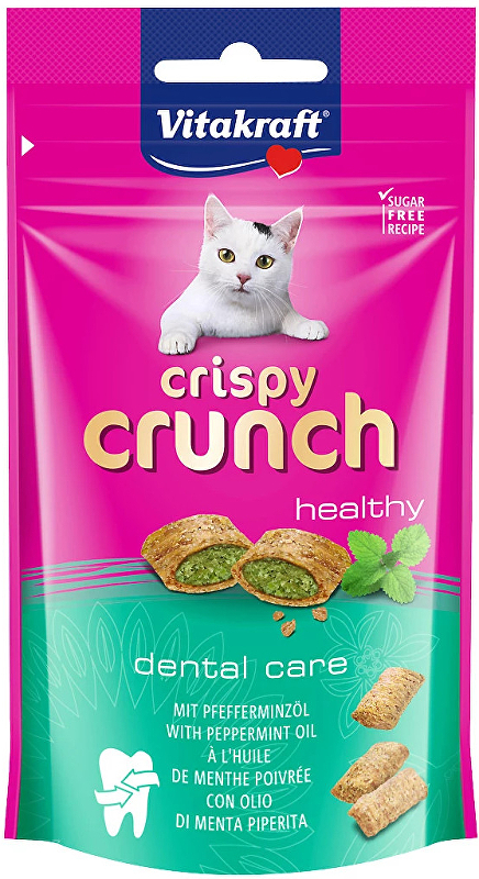 Vitakraft mačací pamlsok Crispy Crunch dental 60g