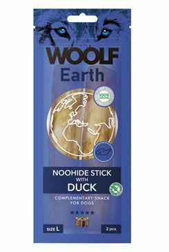 Woolf pochúťka Earth NOOHIDE L Sticks with Duck 85g