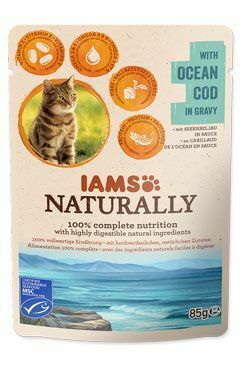 Iams Cat treska v omáčke 85g