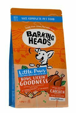 BARKING HEADS Little Paws Miska Lickin Good Chick 1,5kg