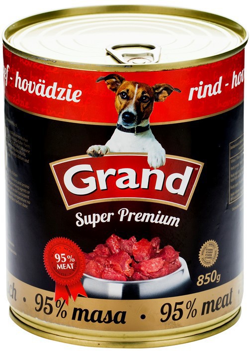 GRAND konz. Superpremium pes hovädzie 850g